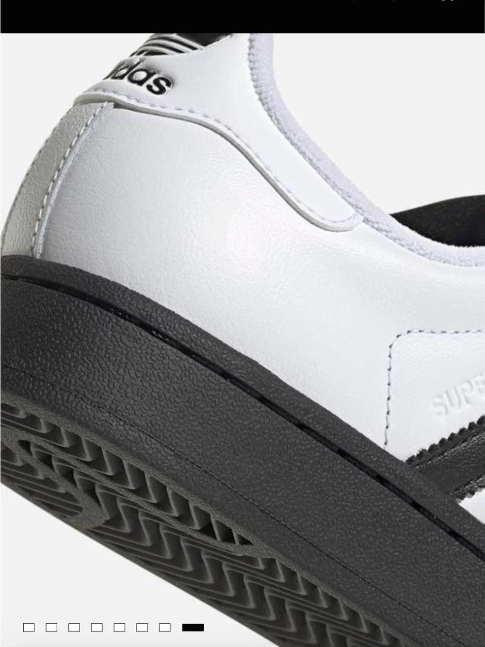 adidas Kids Superstar II J Sneakers - White & Black Shell Toe Youth Unisex Size4